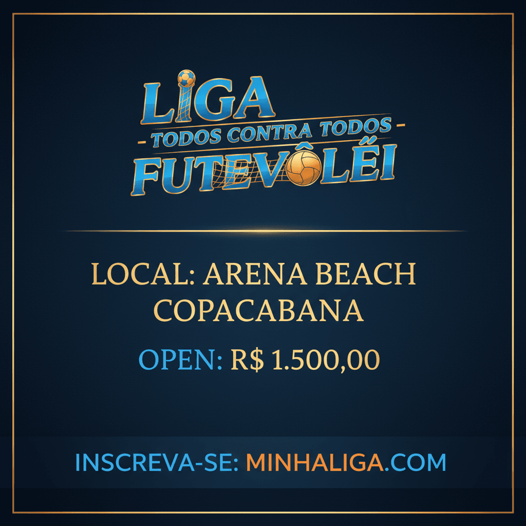Banner Liga Todos contra Todos - Futevolei