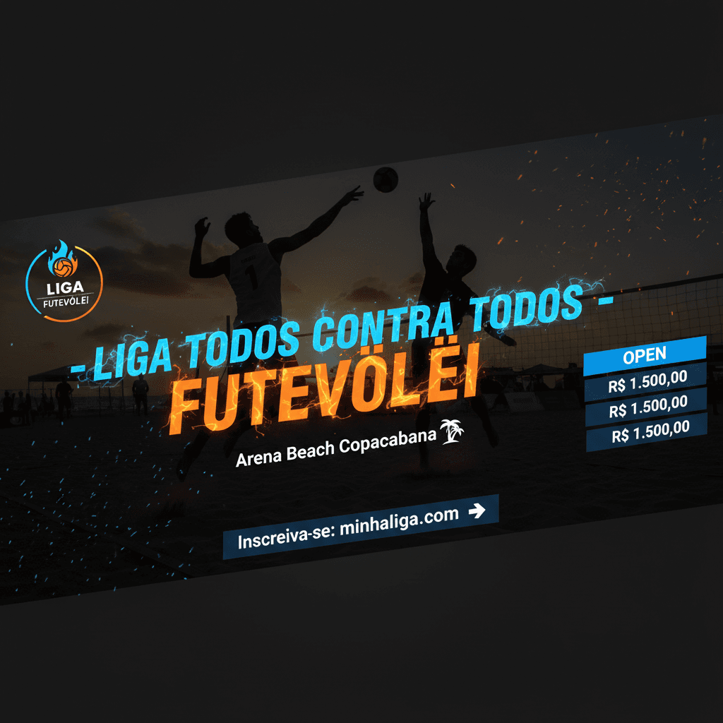 Banner Liga Todos contra Todos - Futevolei